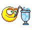 smiley boisson paille.gif