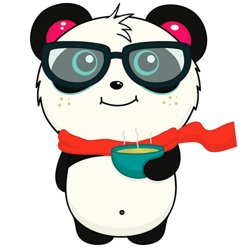panda avec bol de thé.png